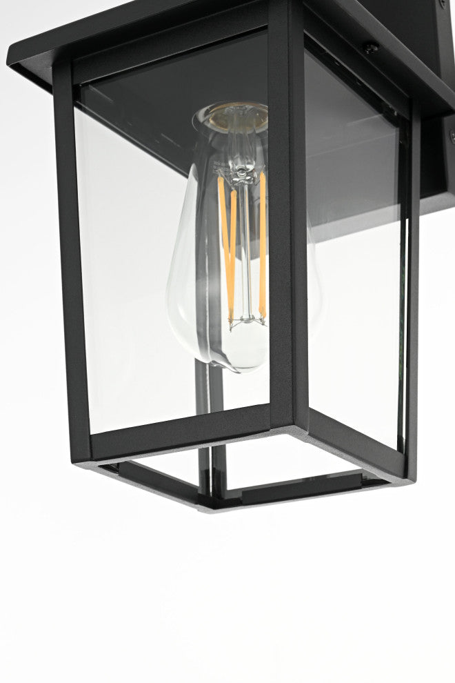 Home Living 5.5" Outdoor Wall Sconce, Black