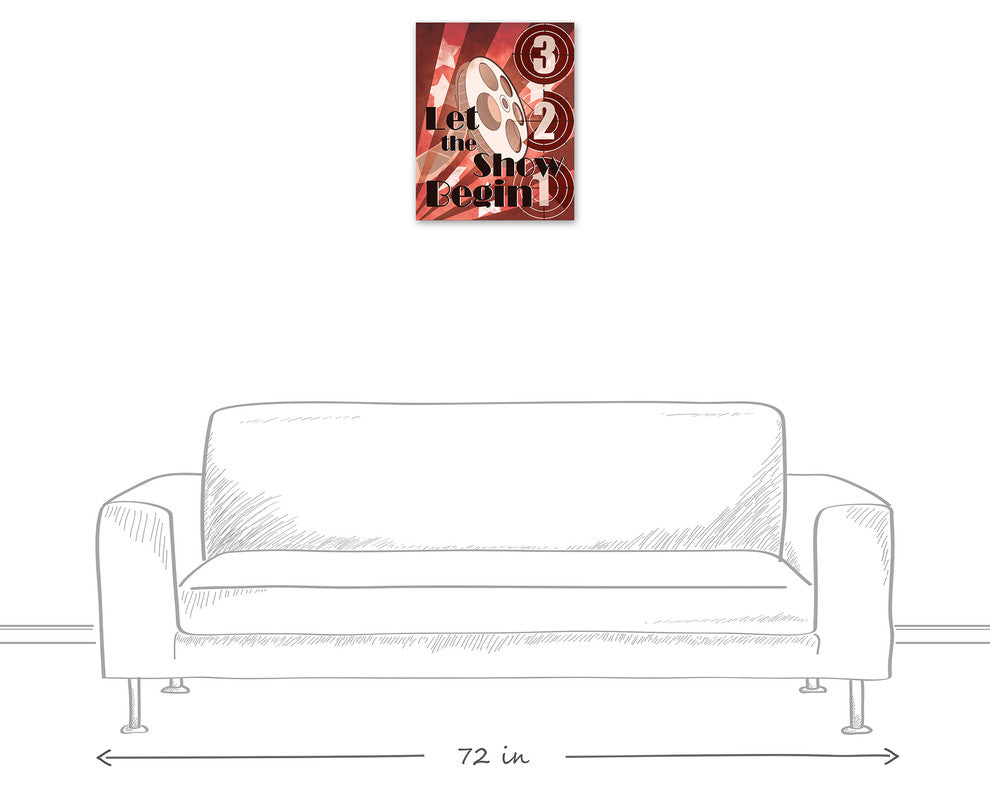 "Hollywood 3-2-1 Showtime" Canvas Wall Art, 16"x20"