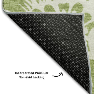 Premium Machine Washable Mayfield AMF551 Aloe 3' x 5' Rug