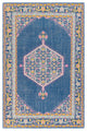 Surya Zahra ZHA-4051 2'x3' Rug, Navy/Pink/Yellow/Pale Pink/Aqua/Gray