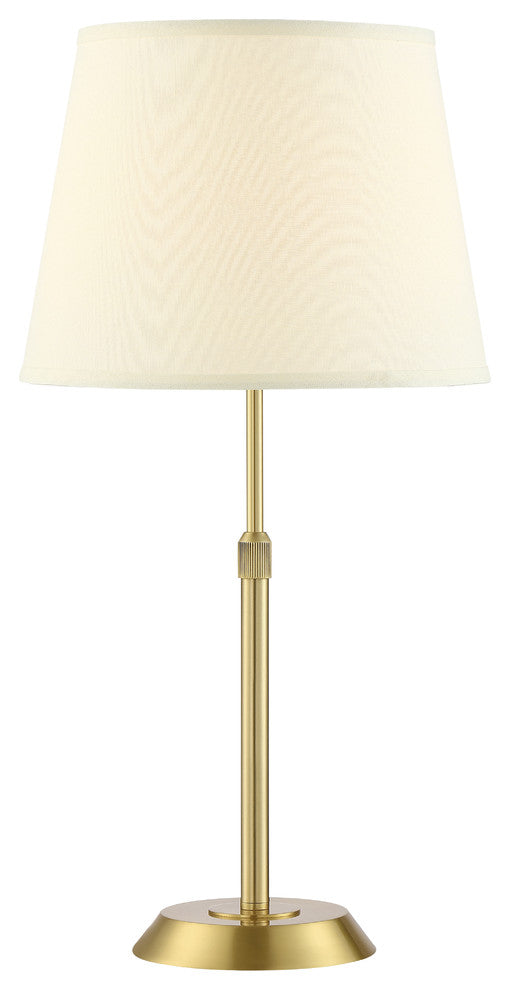 Attendorn Table Lamp, Satin Brass