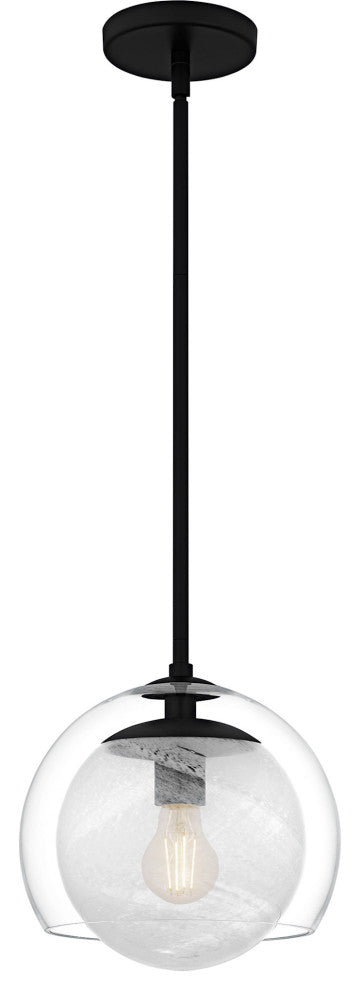 Quoizel QPP6774 Eslinger 10"W Mini Pendant - Matte Black