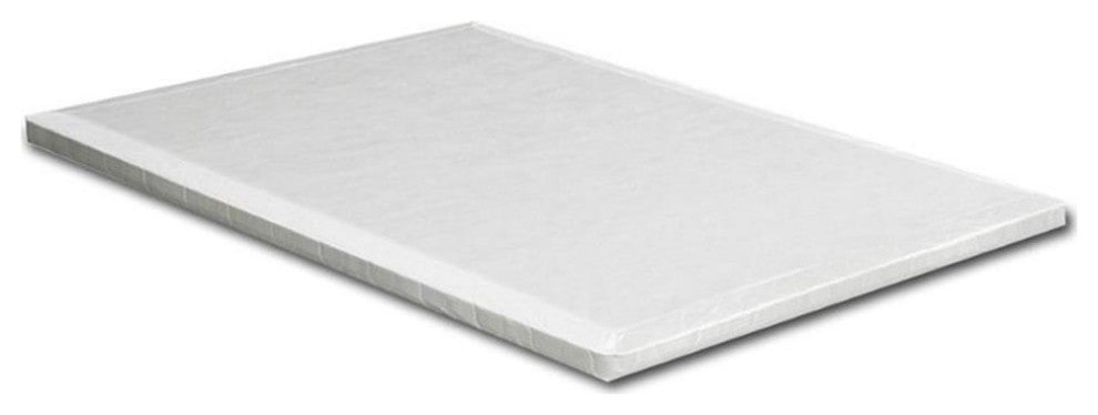 Furniture of America Golda Fabric 2-Inch King Bunkie Board in White
