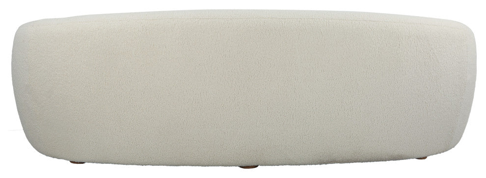 Uttermost Capra Art Deco White Sofa