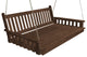 Cedar Traditional English Swingbed, Mushroom Stain, 5 Foot