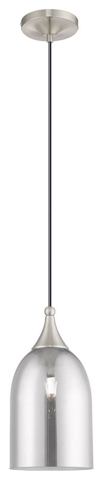 Livex Lighting Brushed Nickel 1-Light Mini Pendant