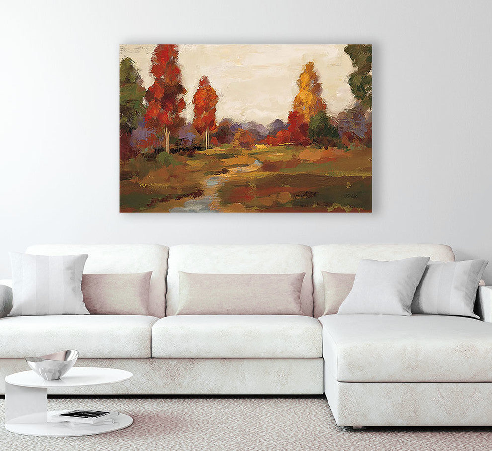 "Fall Creek " Museum Mounted Canvas Print, 20"x16"