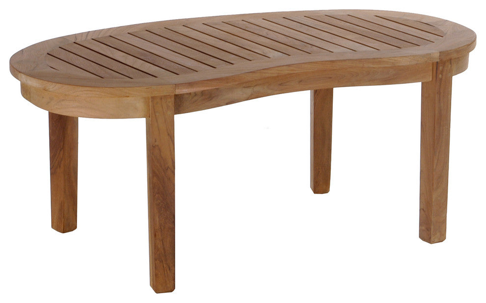 Teak Wood Peanut Coffee Table