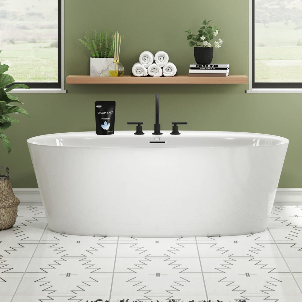 Jacuzzi AMF6734BCXXXX Amalia 67" - White / White Drain
