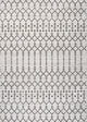 Ourika Moroccan Geometric Indoor/Outdoor Rug, Cream/Black, 8x10
