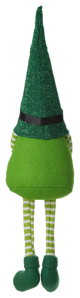 28.25'' Fabric St. Patrick's Gnome Shelf Sitter With Dangling Legs