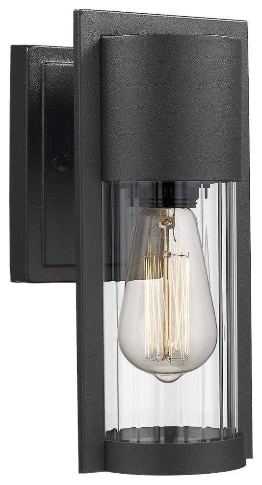Outdoor Bulkhead Light Black Exterior Wall Mount Wall Sconce