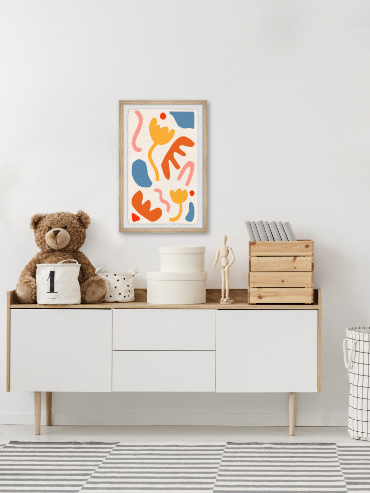"Undefined Objects" Framed Painting Print, 12x18