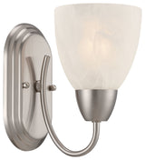 Designers Fountain 15005-1B Torino 1 Light Bathroom Sconce - Brushed Nickel