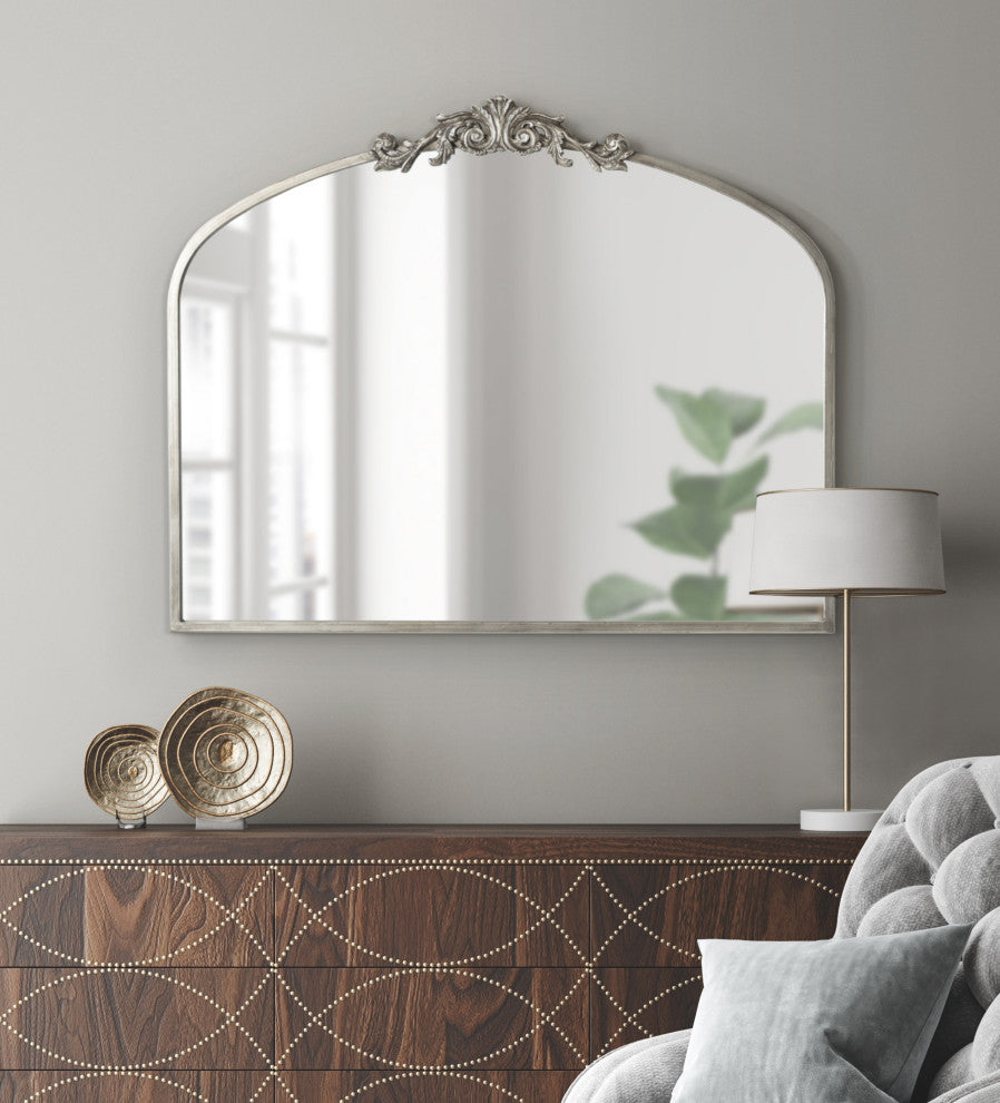 Arendahl Traditional Arch Mirror, Silver, 36"x29"