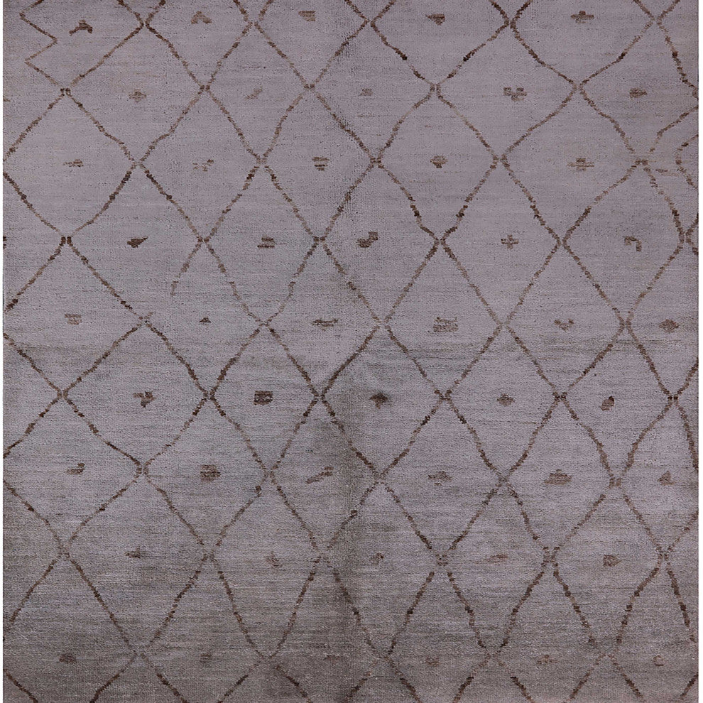 Ahgly Company Indoor Square Mid-Century Modern Area Rugs, 7' Square