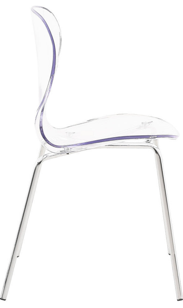 Clarion Dining Chair (Set of 2), Chrome