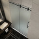 Langham 44-48"x75" Completely Frameless Sliding Shower Door, Frosted, ORB