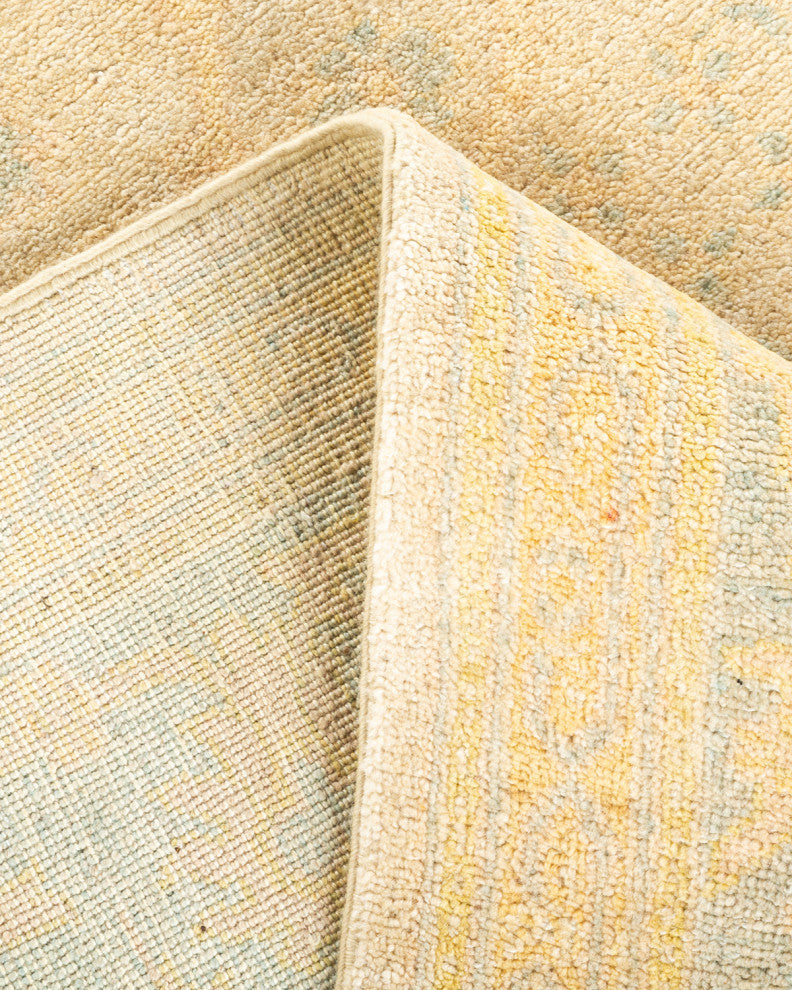 Eclectic, One-of-a-Kind Hand-Knotted Area Rug Ivory, 5'3"x8'0"