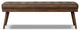 Poly and Bark Luca Leather Bench, Cocoa Brown