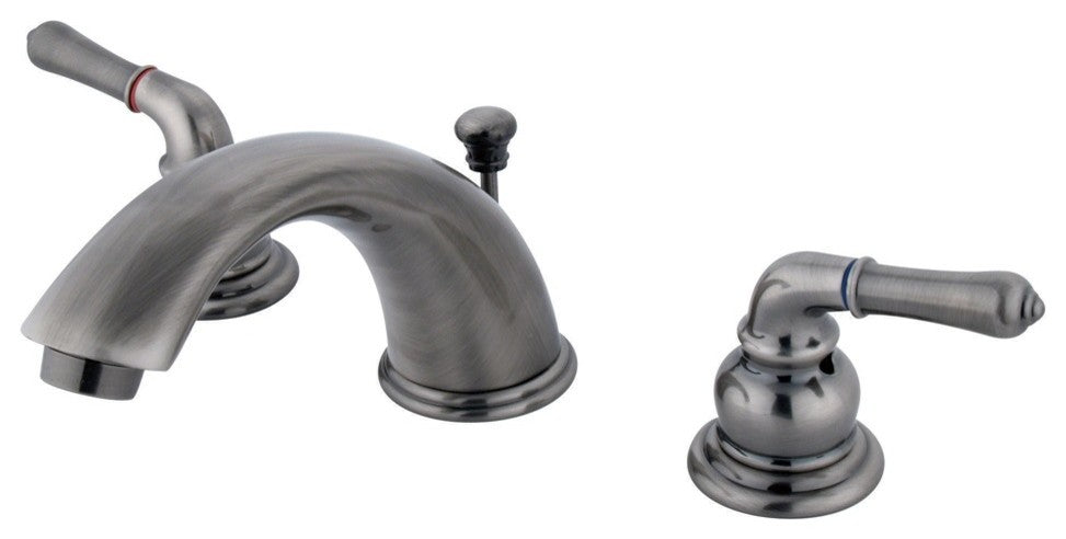 Two Handle 4" to 8" Mini Widespread Lavatory Faucet with Retail Pop-up KB963