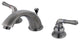 Two Handle 4" to 8" Mini Widespread Lavatory Faucet with Retail Pop-up KB963