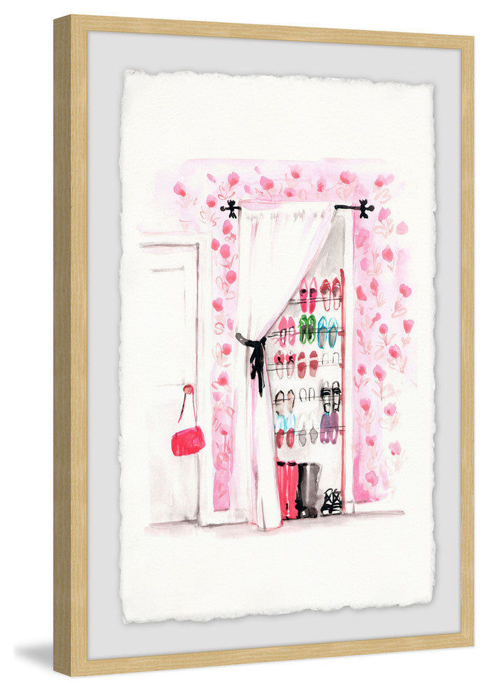 "Shoe Closet" Framed Painting Print, 20"x30"