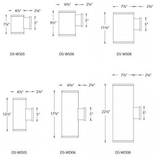WAC Lighting LED Wall Light, Away from Wall Beam, 3500K, Bronze, 6"