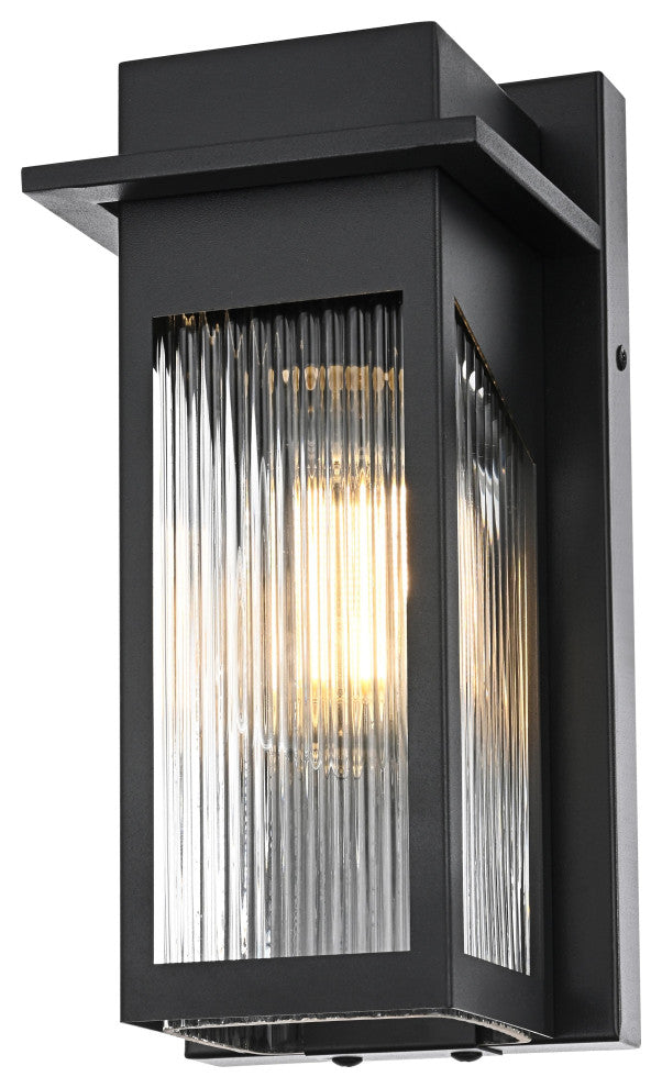 Home Living 5" Outdoor Wall Sconce, Black