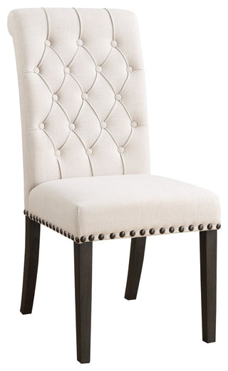 Weber Upholstered Dining Side Chairs With Diamond Tufting, Set of 2