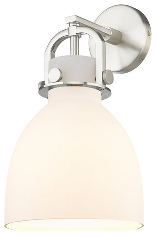 Innovations Newton Bell 1 8" Sconce Satin Nickel