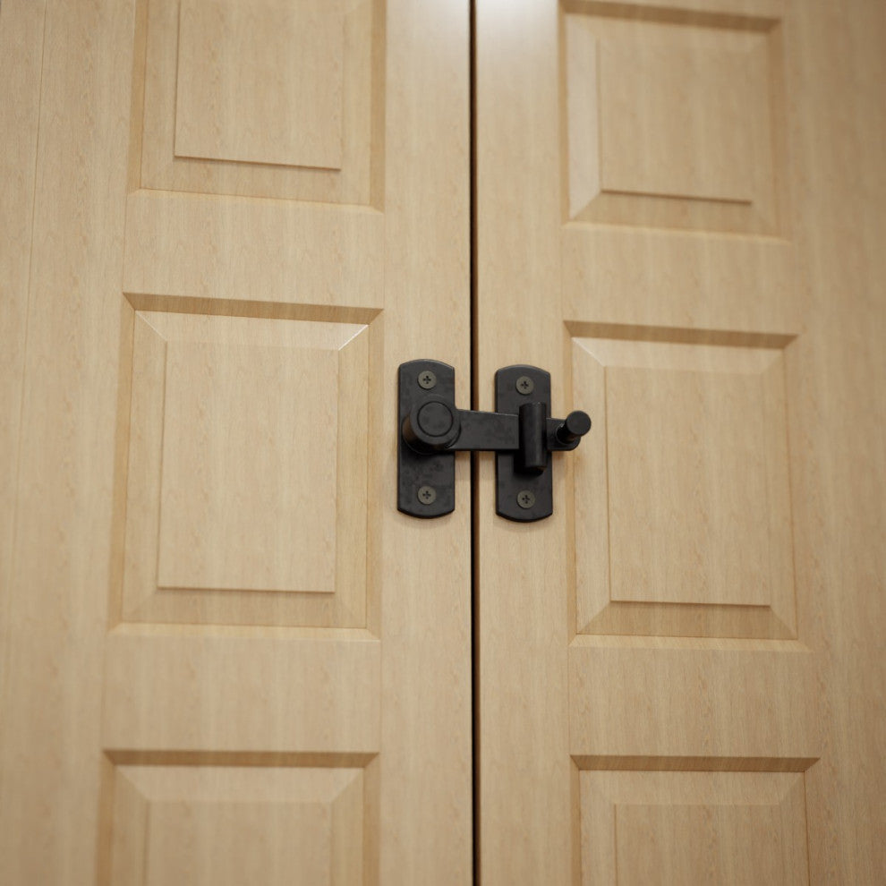 Black Brass Cabinet Flip H Latch 2" H Flush Mount Bronze Locks Renovators Supply