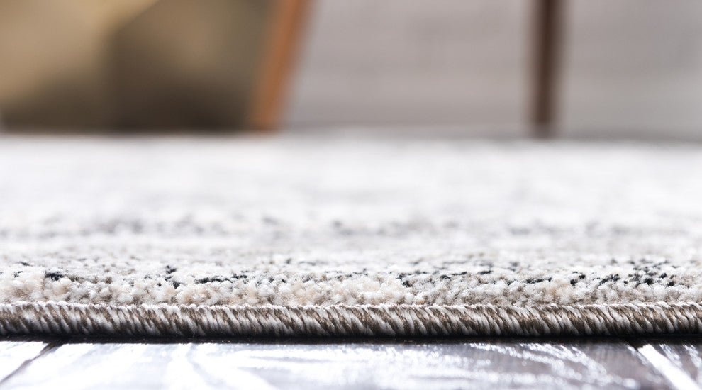 Unique Loom Gray La Jolla Vintage 2'x6' Runner Rug