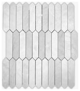 Allure Gray Honed 1x4 Picket Marble Mosaic
