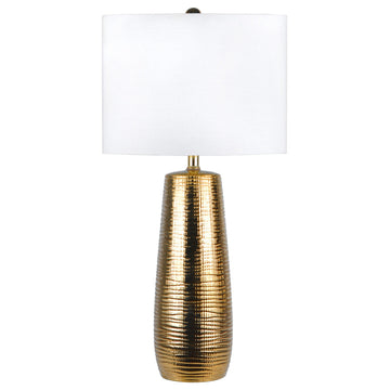 Nuloom Kylie Ceramic Linen Shade Table Lamp, 26"