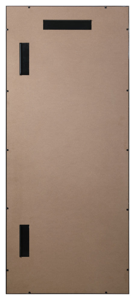 French Panel Full Length Mirror 30x70", Black