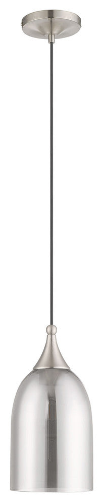 Livex Lighting Brushed Nickel 1-Light Mini Pendant