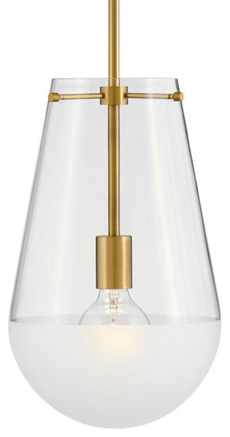 Hinkley Lighting 32087 Beck 9"W Mini Pendant - Lacquered Brass