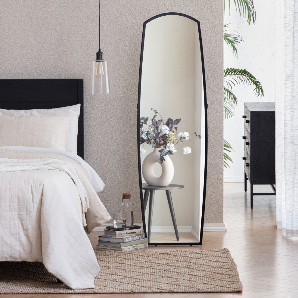 Derby Metal Full Length Mirror, Black