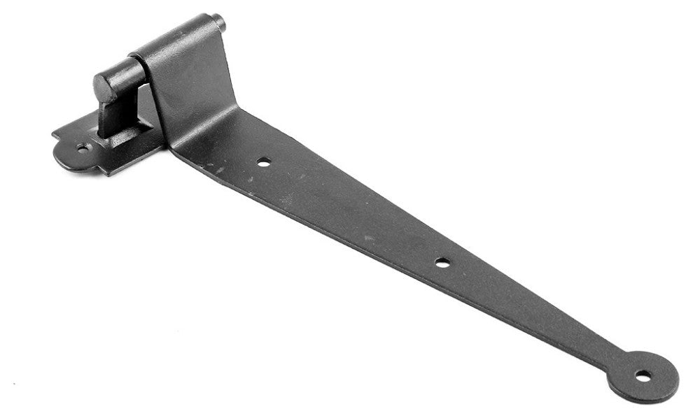 Black Wrought Iron Pintle Hinge Strap Shutter Hinge Offset Pack of 40