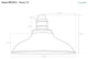Cocoweb 12" Peony LED Post Lamp in Black With 8'' Post