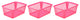 Large Plastic Storage Basket, 32-1184, Pink, 3