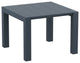 Compamia Vegas 39"-55" Extendable Dining Table, Wicker Dark Gray