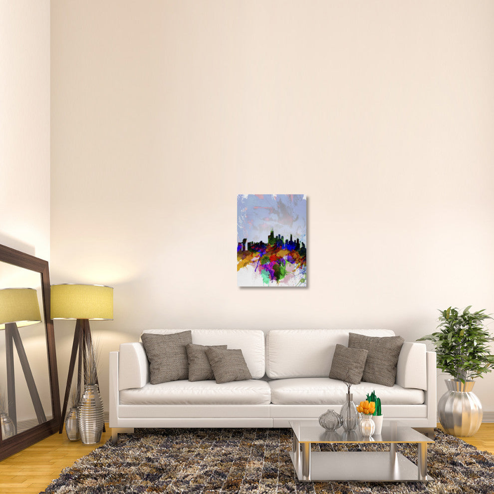 "Copenhagen Watercolor Skyline" Fine Art Print