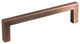 Celeste Square Bar Pull Cabinet Handle Antique Copper Solid Zinc, 5"