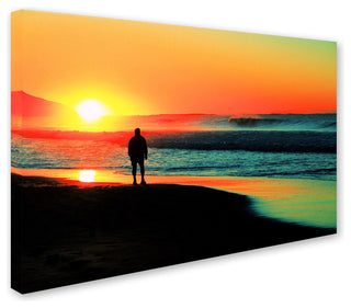 'Sunrise Walking' Canvas Art by Beata Czyzowska Young