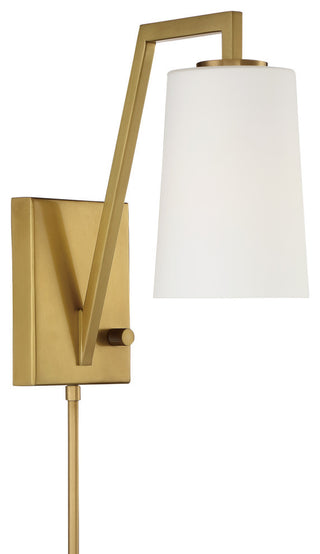 Avon One Light Wall Mount in Aged Brass