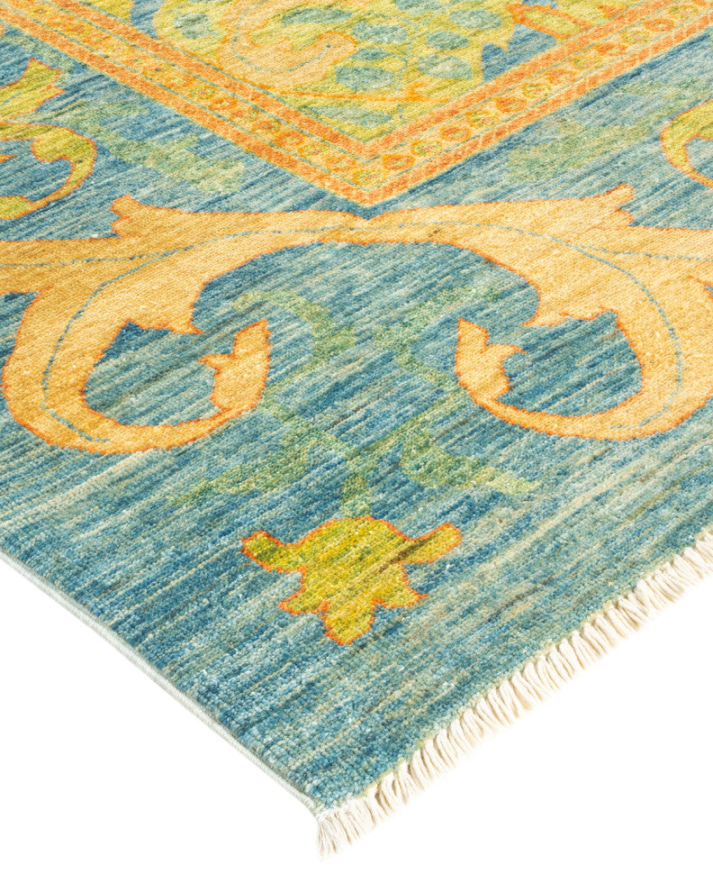 Arts and Crafts, One-of-a-Kind Hand-Knotted Area Rug, 11'10"x17'2"