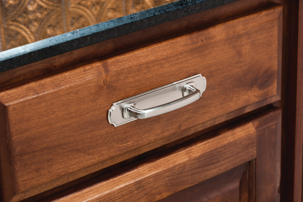 Jeffrey Alexander B812-96BC Cabinet Pull Backplate, Brushed Chrome