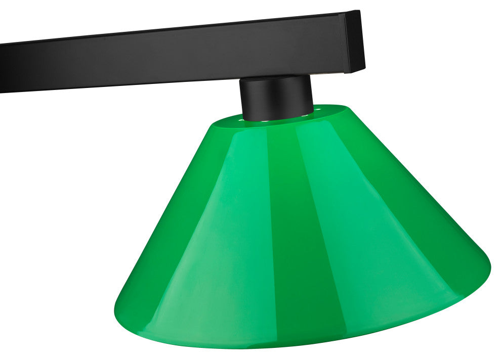 Zlite 152MB-PGR 3-Light Billiard Light, Green